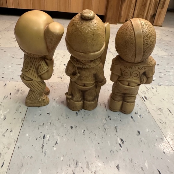 Lot x3 FannyKins by Bill Mack -  Baseball, Football, Skier Figurines - Picture 3 of 5